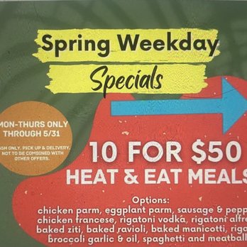 Due Paisanos - Advertisement For 10 Meals for $50! - Pizza Near Me - Lake Ronkonkoma, New York Due Paisanos - Advertisement For 10 Meals for $50! - Pizza Near Me - Lake Ronkonkoma, New York