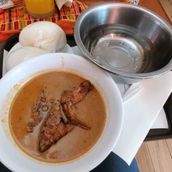 Halal African & American Restaurant - Omotuo Peanut Bt Soup with Fish