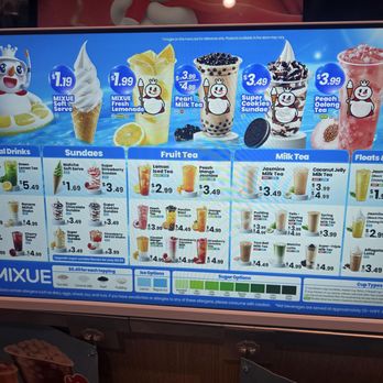Mixue - Menu (as of 08/07/2026) - Bubble Tea Near Me - Irvine, California Mixue - Menu (as of 08/07/2026) - Bubble Tea Near Me - Irvine, California