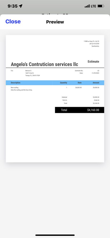 Slide of Angelo’s Construction Services