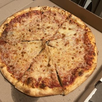 Trident Pizza Pub - Cheese pizza (it traveled through a raging storm and horrible driving conditions, but still arrived looking pretty good.) - Pizza Near Me - Tucson, Arizona