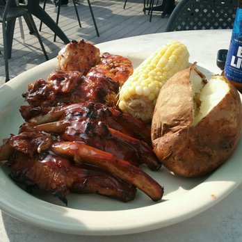Sunset Grill - Half ribs half chicken barbeque special. - Breakfast & Brunch Near Me - Warsaw, Kentucky