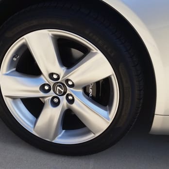JC Auto Salon - Wheels powder coated and calipers painted black with Lexus logo added. - Car Window Tinting Near Me - San Antonio, Texas
