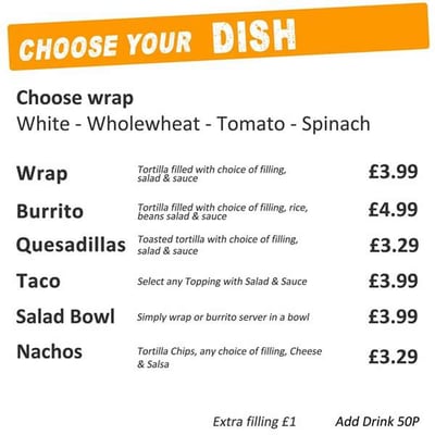 Menu photo 2 WrapAway Manchester, XGM Menu photo 2 WrapAway Manchester, XGM