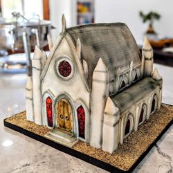 Absolutely Cake - Carved cathedral cake