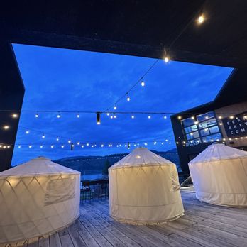 Ferment Brewing Company - Heated yurts on the deck. - Brewpubs Near Me - Hood River, Oregon