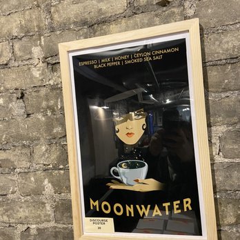 Discourse Coffee - Downtown - Framed Picture of their Moonwater (specialty latte) - Coffee & Tea Near Me - Milwaukee, Wisconsin