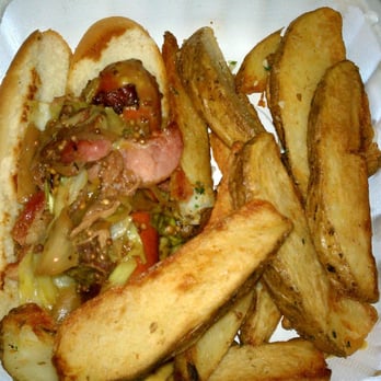Eat Curbside - St. Paddy's Day Irish Dog...hotdog topped with bacon, cabbage, and Guinness mustard. Awesome! - Food Stands Near Me Eat Curbside - St. Paddy's Day Irish Dog...hotdog topped with bacon, cabbage, and Guinness mustard. Awesome! - Food Stands Near Me
