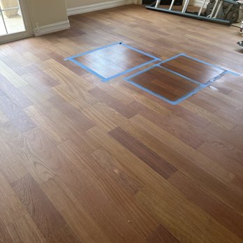 OB Floors - Refinishing in progress. Test stain areas. - Flooring Near Me - Los Angeles, California