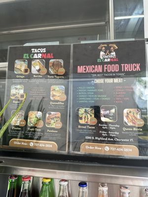 Menu photo 1 Tacos El Carnal Clearwater, FL Menu photo 1 Tacos El Carnal Clearwater, FL