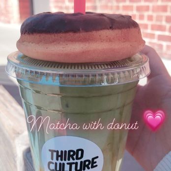 Third Culture Bakery - Berkeley - Matcha green tea latte and chocolate donut - Bakeries Near Me - Berkeley, California