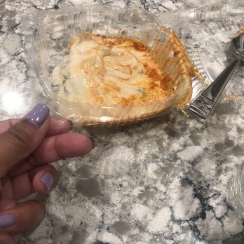 The Halal Guys - Extra small portion of hummus in the wrong container - Halal Near Me - Costa Mesa, California