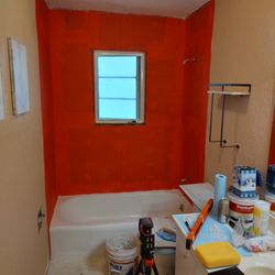 For His Glory - Application of waterproofing and crack prevention membrane