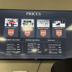 Artic Edge - Pricing Board
