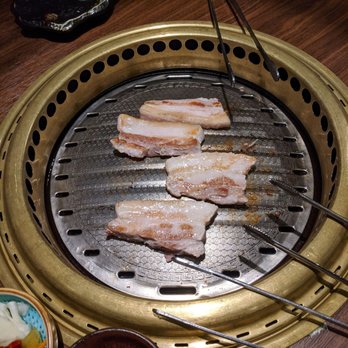 GAN-HOO BBQ - Pork belly on the grill - Barbeque Near Me - Flushing, New York