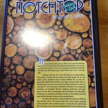 Notchtop - Front menu - Breakfast & Brunch Near Me - Estes Park, Colorado