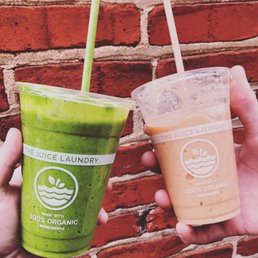 Two smoothies: Coco Verde and Blaze
