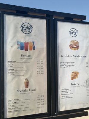 Menu photo 1 Twigs Coffee Stockton, CA
