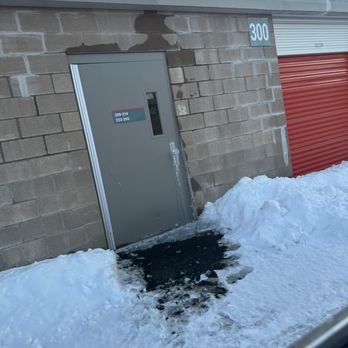 Public Storage - Door handle frozen over - Self Storage Near Me - Getzville, New York