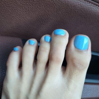 Princess Nails - Sky blue gel pedi - Nail Salons Near Me - Colma, California Princess Nails - Sky blue gel pedi - Nail Salons Near Me - Colma, California