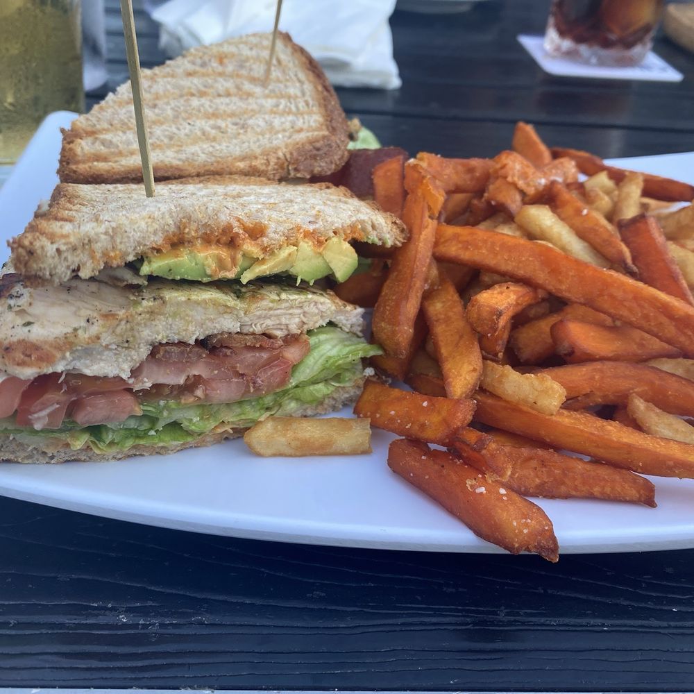 Gulp Club Sandwich with gulp fries Gulp Club Sandwich with gulp fries