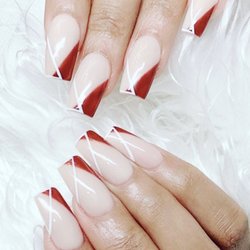 Simple nails French art.