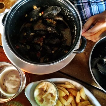 Akkurat - Spicy Mussels "New Orleans"  are good - Scandinavian Near Me - Stockholm, Alberta