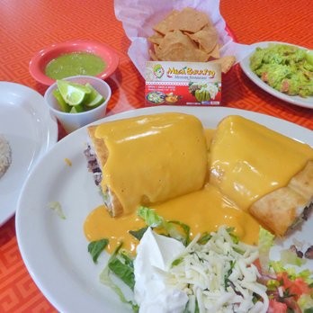 mega burrito - Steak Chimichanga with Rice, Gauc and Coke- $25.00 before tip. Not worth it. - Mexican Near Me - Clearwater, Florida mega burrito - Steak Chimichanga with Rice, Gauc and Coke- $25.00 before tip. Not worth it. - Mexican Near Me - Clearwater, Florida