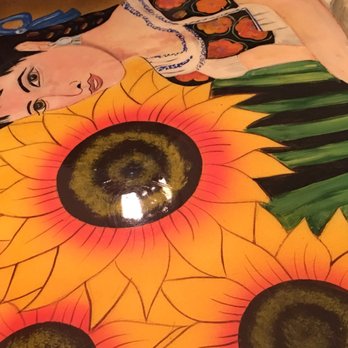 Plaza Mexicana - All tables are hand painted with beautiful scenes. - Mexican Near Me - Vernal, Utah