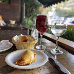 Che Barbaro - Sangria and cream corn empanada. Both great.