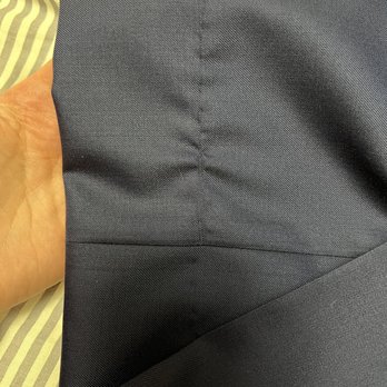 CD One Price Cleaners - Fabric puckering from forcing the pants through the machine - Laundry Services Near Me - Libertyville, Illinois