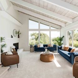 Interior painting of formal living room.