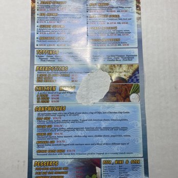 Pelican Pizza - Menu from the flyer on the box - Pizza Near Me - Monterey, California Pelican Pizza - Menu from the flyer on the box - Pizza Near Me - Monterey, California