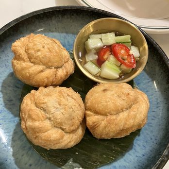 Charoen Krung Thai - Curry puffs. Surprisingly of the Japanese curry style. Good. But be prepared. - Thai Near Me - New York, New York Charoen Krung Thai - Curry puffs. Surprisingly of the Japanese curry style. Good. But be prepared. - Thai Near Me - New York, New York