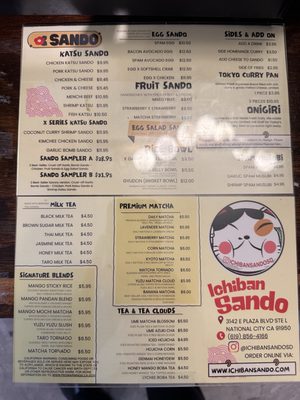 Menu photo 1 Ichiban Sando National City, CA Menu photo 1 Ichiban Sando National City, CA