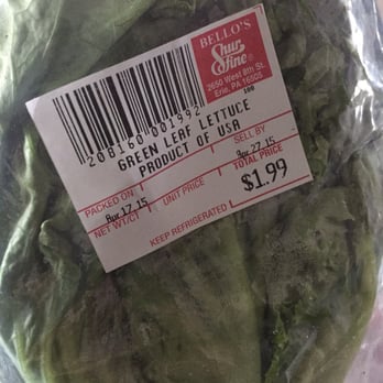 Bello's Market - Leaf lettuce straight from the big guy upstairs! - Grocery Near Me - Erie, Pennsylvania