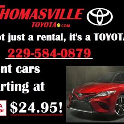 Toyota Rent A Car - We rent vehicles starting at $24.95 per day!