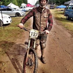 Center Cycle - Dry Hill,  NW Cup on my Specialized Demo. Muddy and happy!