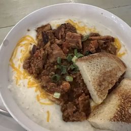Loaded NC shrimp and grits Loaded NC shrimp and grits