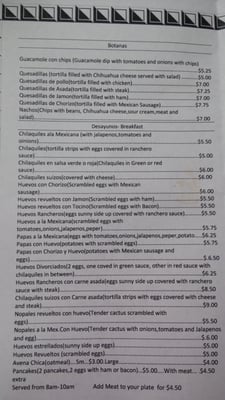 Menu photo 7 El Michoacano East Chicago, IN