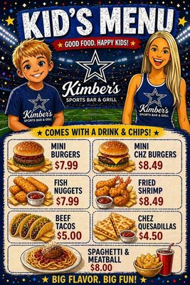 Menu photo 1 Kimber's Bar & Grill Winter Haven, FL Menu photo 1 Kimber's Bar & Grill Winter Haven, FL
