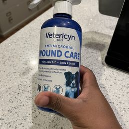 You can get the Vetericyn from Petco, Amazon, Chewy, etc.
