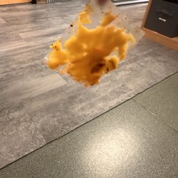 Piece of paper that was found in a burger