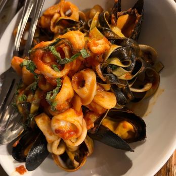 Rubirosa - Black and white tagliatelle - Italian Near Me - New York, New York
