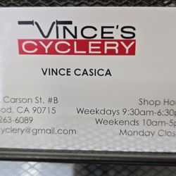 Vince’s Cyclery - Shop Details - June 2024