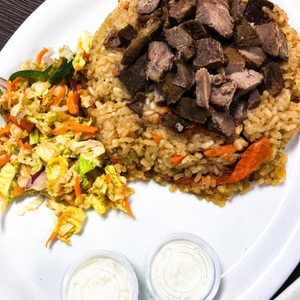 Photo of Khorasan Mediterranean Cuisine - San Diego, CA, United States. Uyghur Plov Lamb Pieces