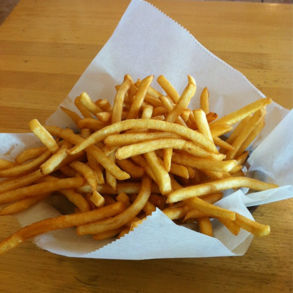 Big Chico Burger - This is a small fry! - Burgers Near Me - Chico, California