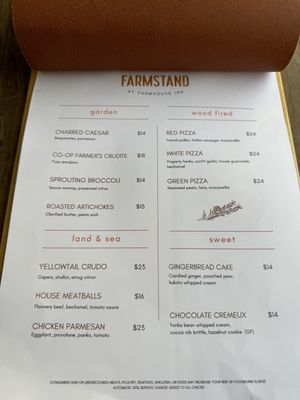 Menu photo 2 FARMSTAND Forestville, CA Menu photo 2 FARMSTAND Forestville, CA