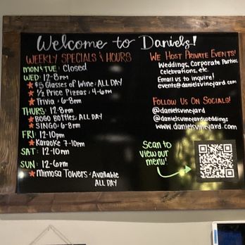 Daniel's Vineyard - Events and specials - Wineries Near Me - McCordsville, Indiana