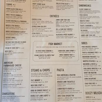 The Hamilton - Menus - Seafood Near Me - Washington, DC, District of Columbia The Hamilton - Menus - Seafood Near Me - Washington, DC, District of Columbia